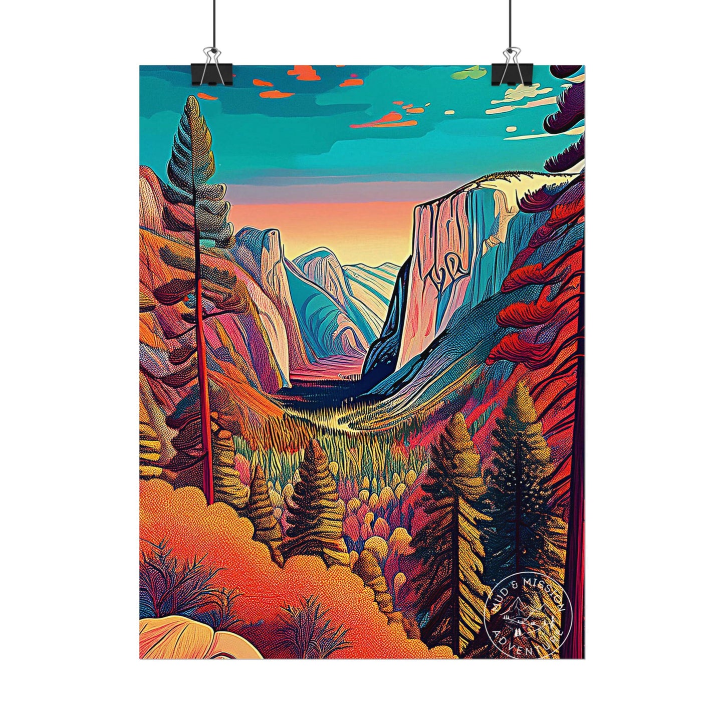 Yosemite National Park Matte Poster