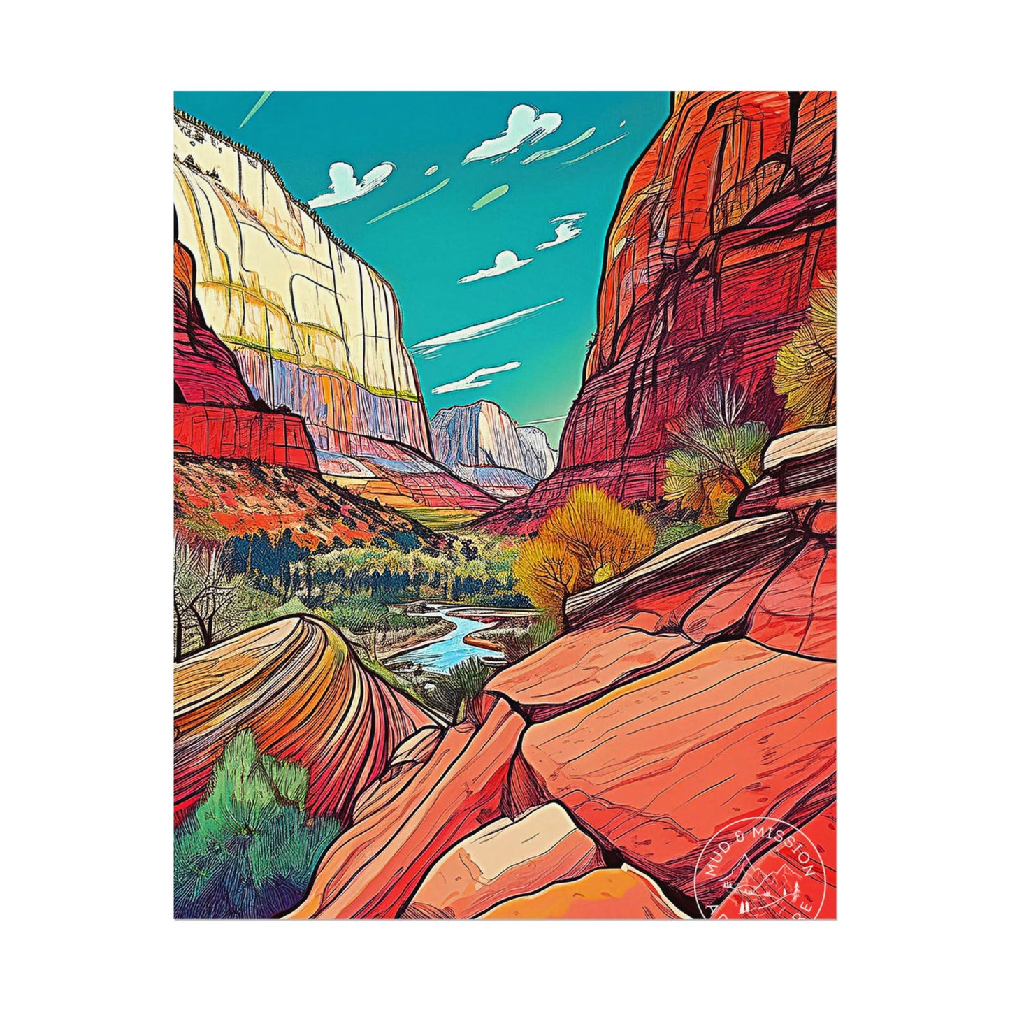Zion National Park Matte Poster