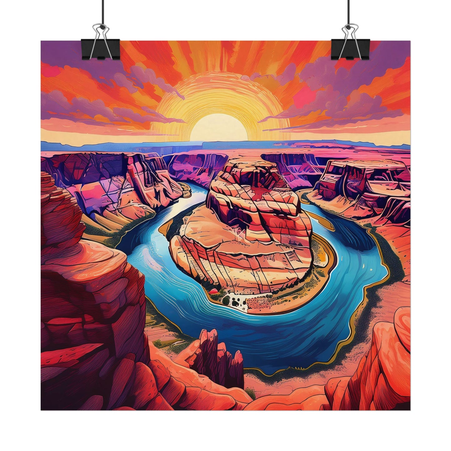 Horseshoe Bend Matte Poster