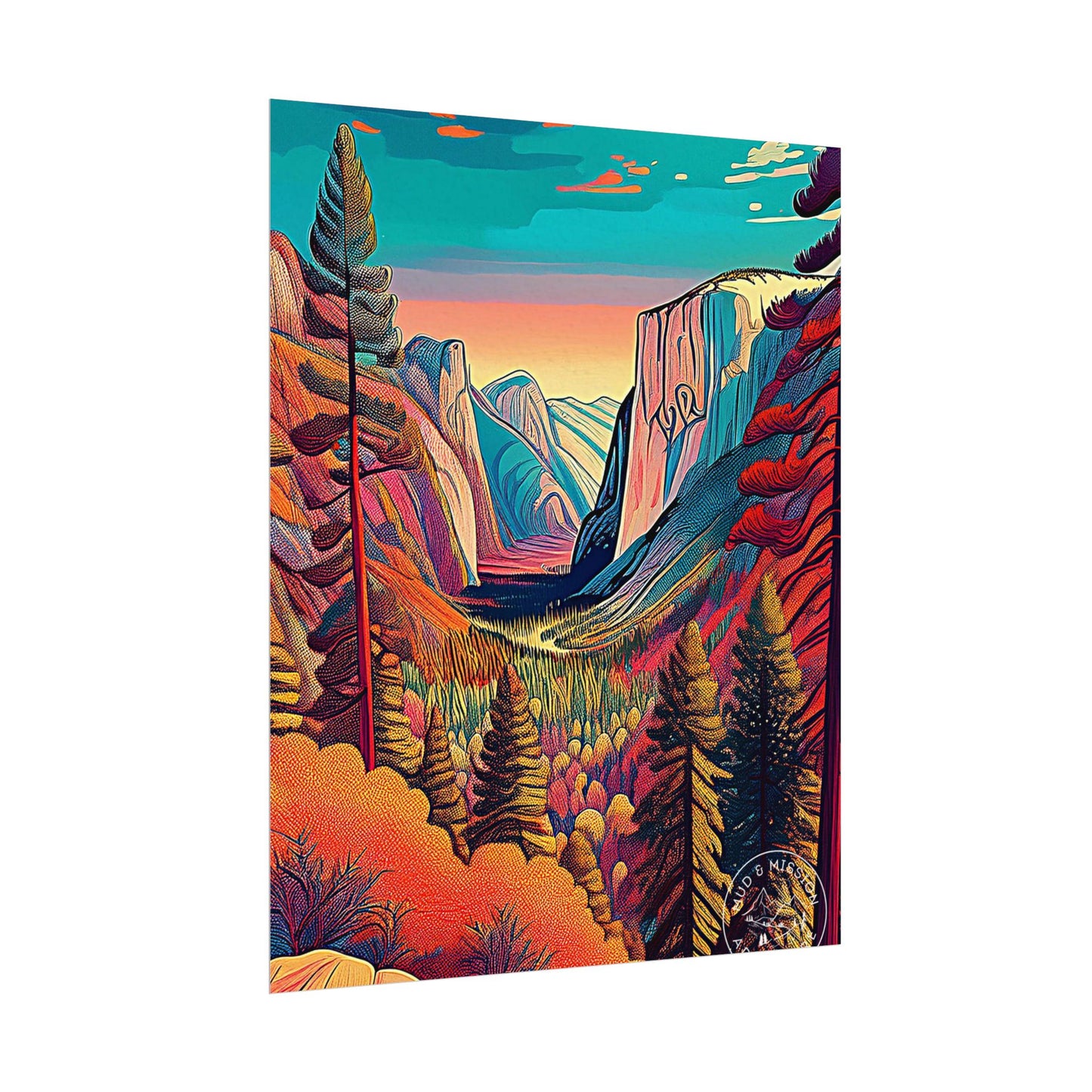 Yosemite National Park Matte Poster