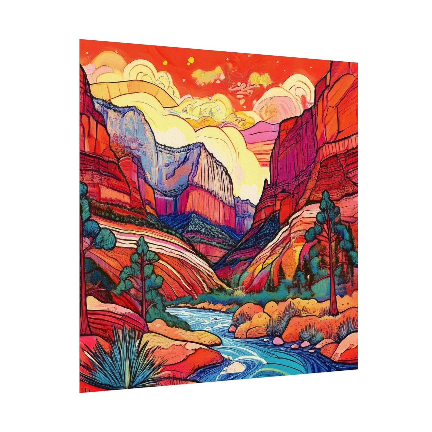 Zion National Park Matte Poster