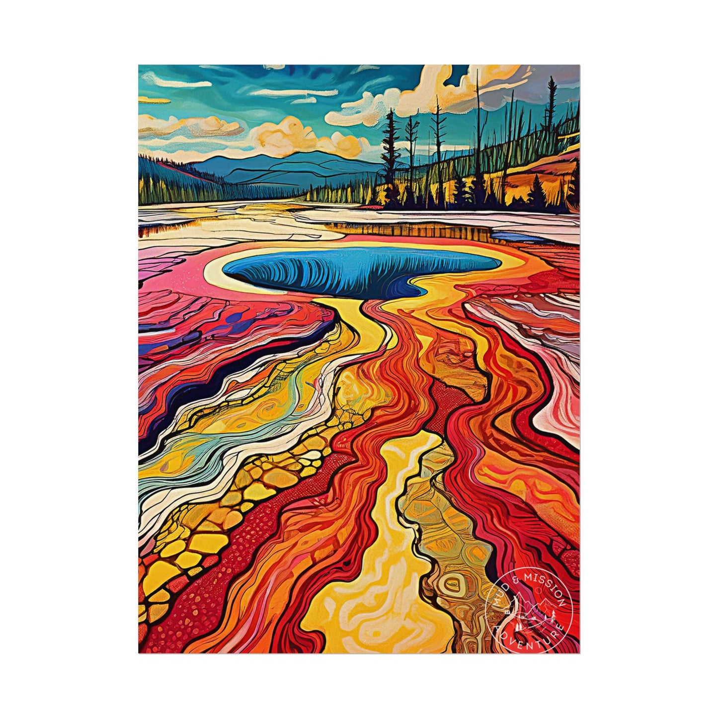 Yellowstone National Park Matte Poster