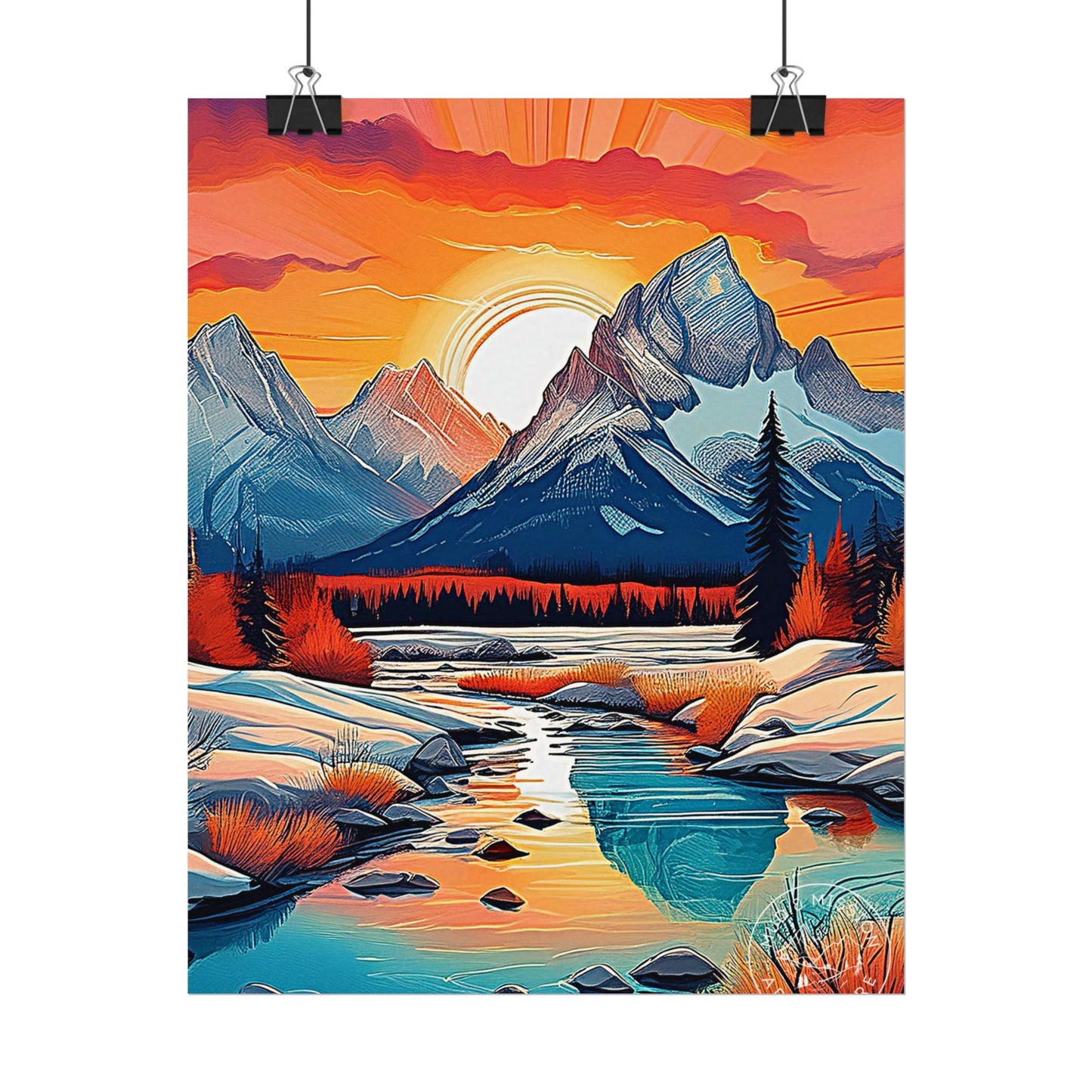 Grand Tetons National Park Matte Poster