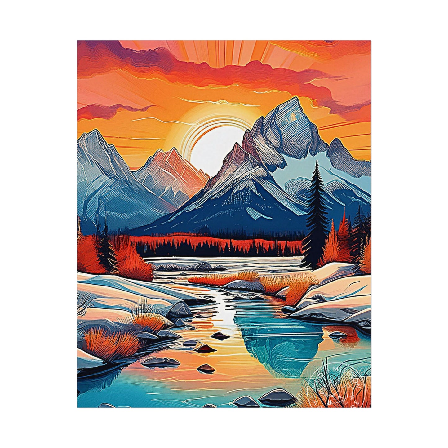 Grand Tetons National Park Matte Poster
