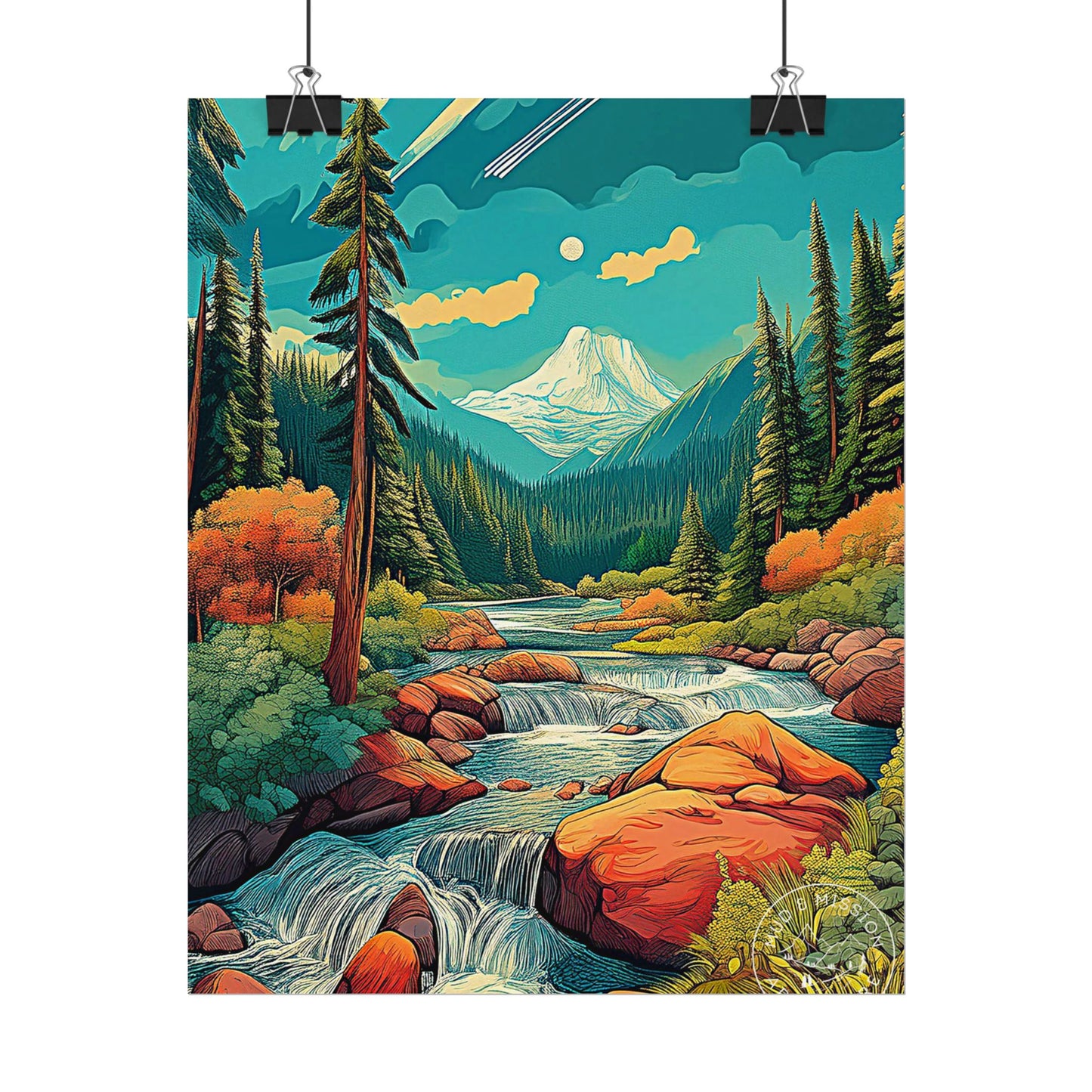 Mount Olympic National Park Matte Poster