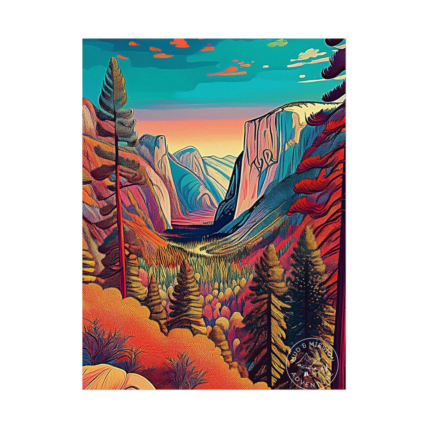 Yosemite National Park Matte Poster
