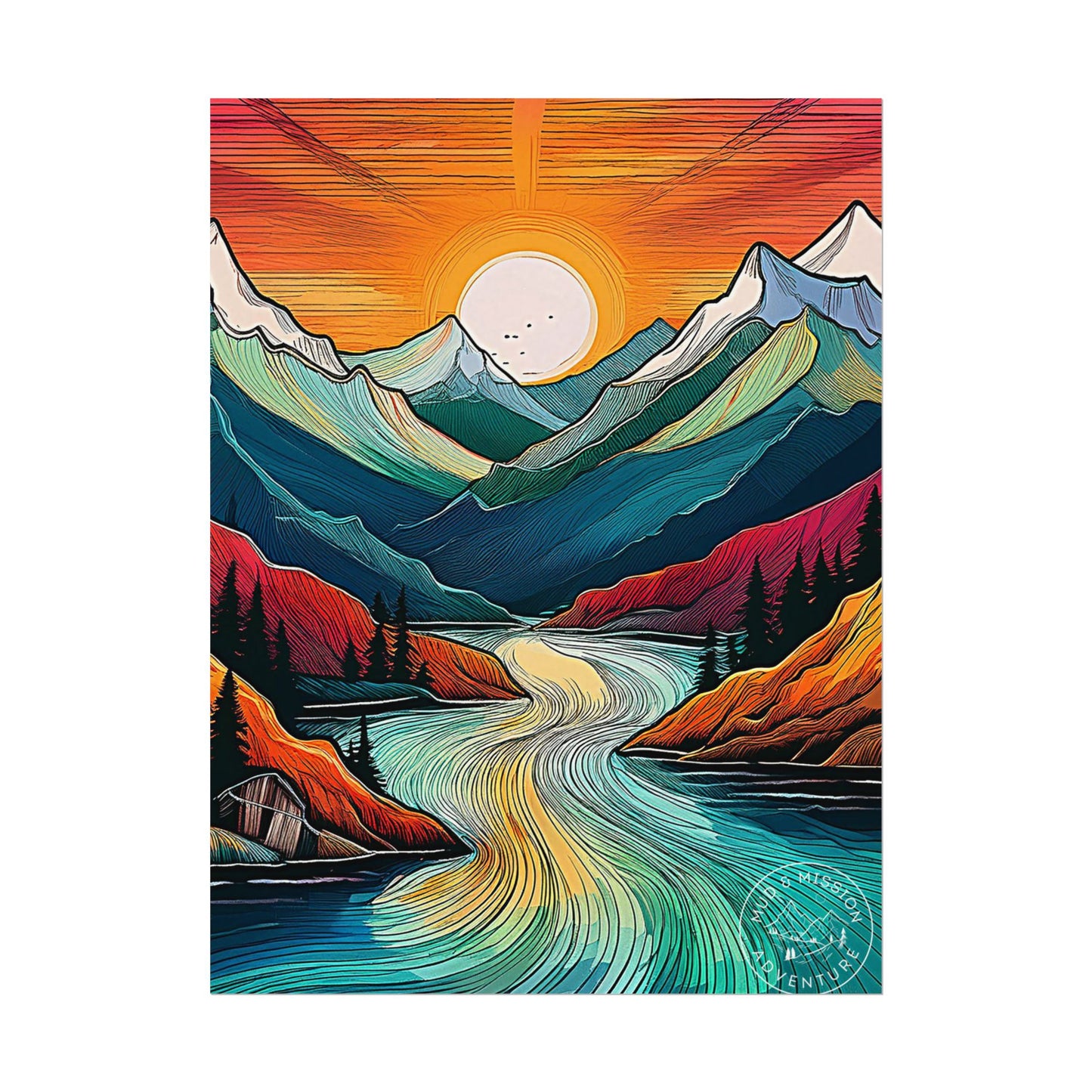 Kenai Fjords National Park Matte Poster