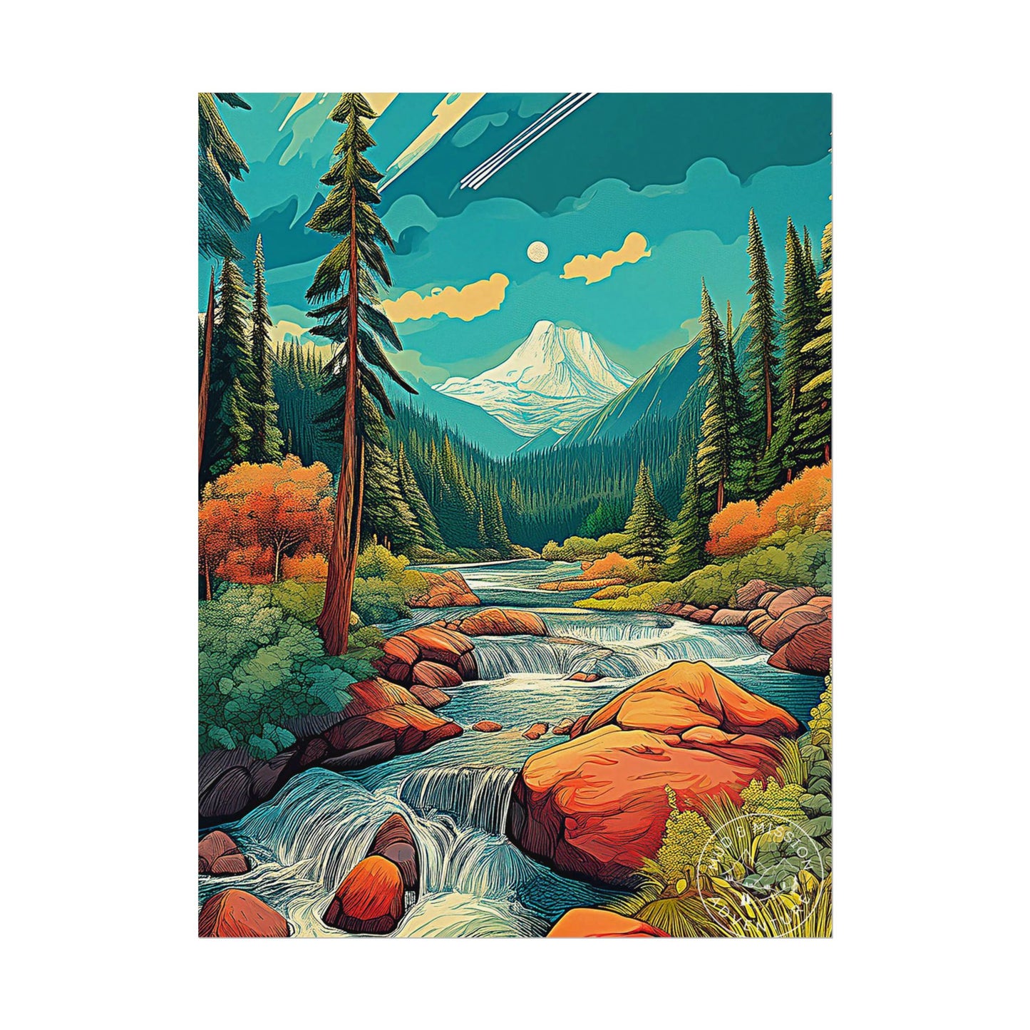 Mount Olympic National Park Matte Poster