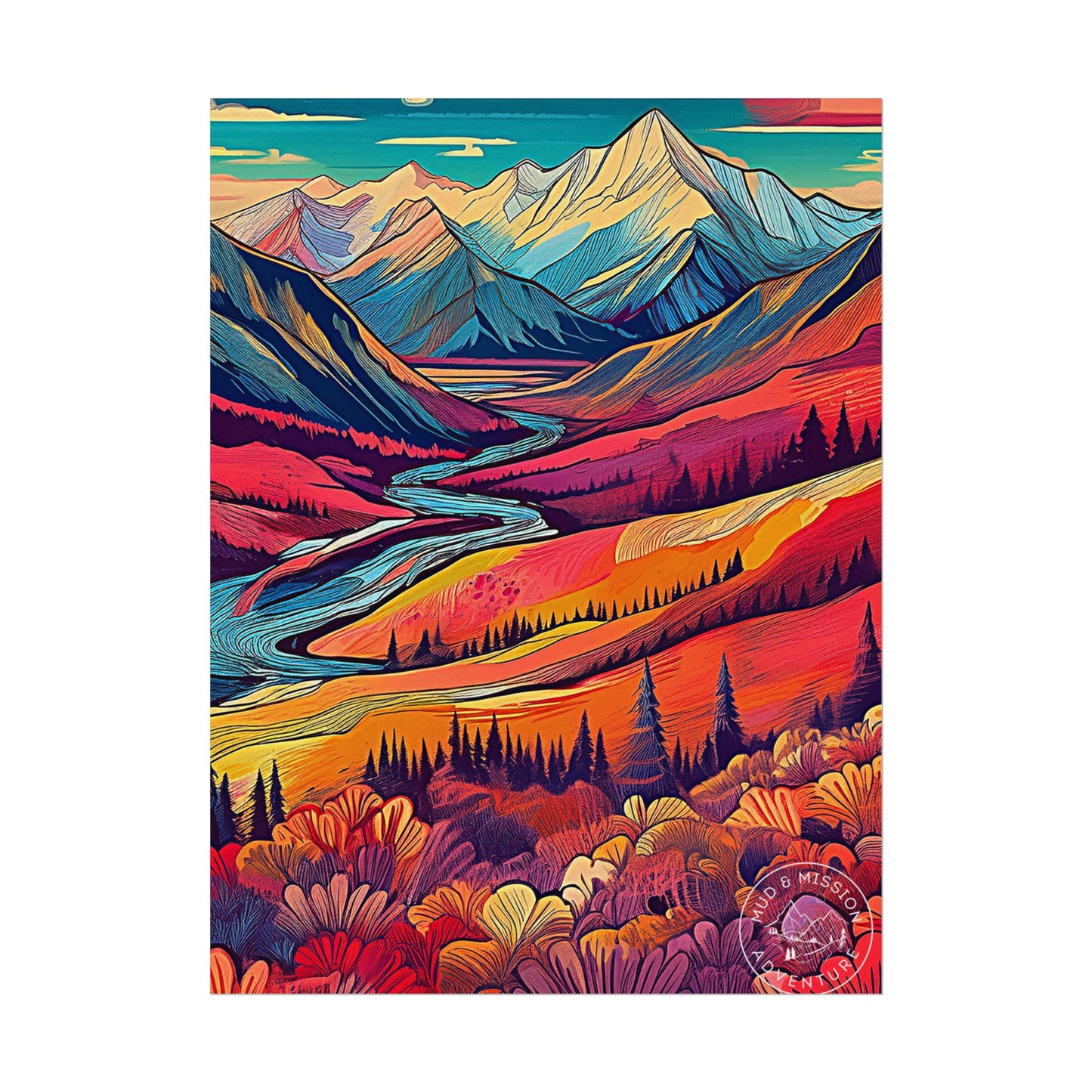 Denali National Park Matte Poster