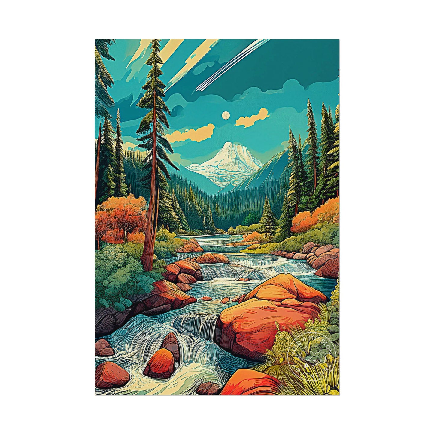 Mount Olympic National Park Matte Poster