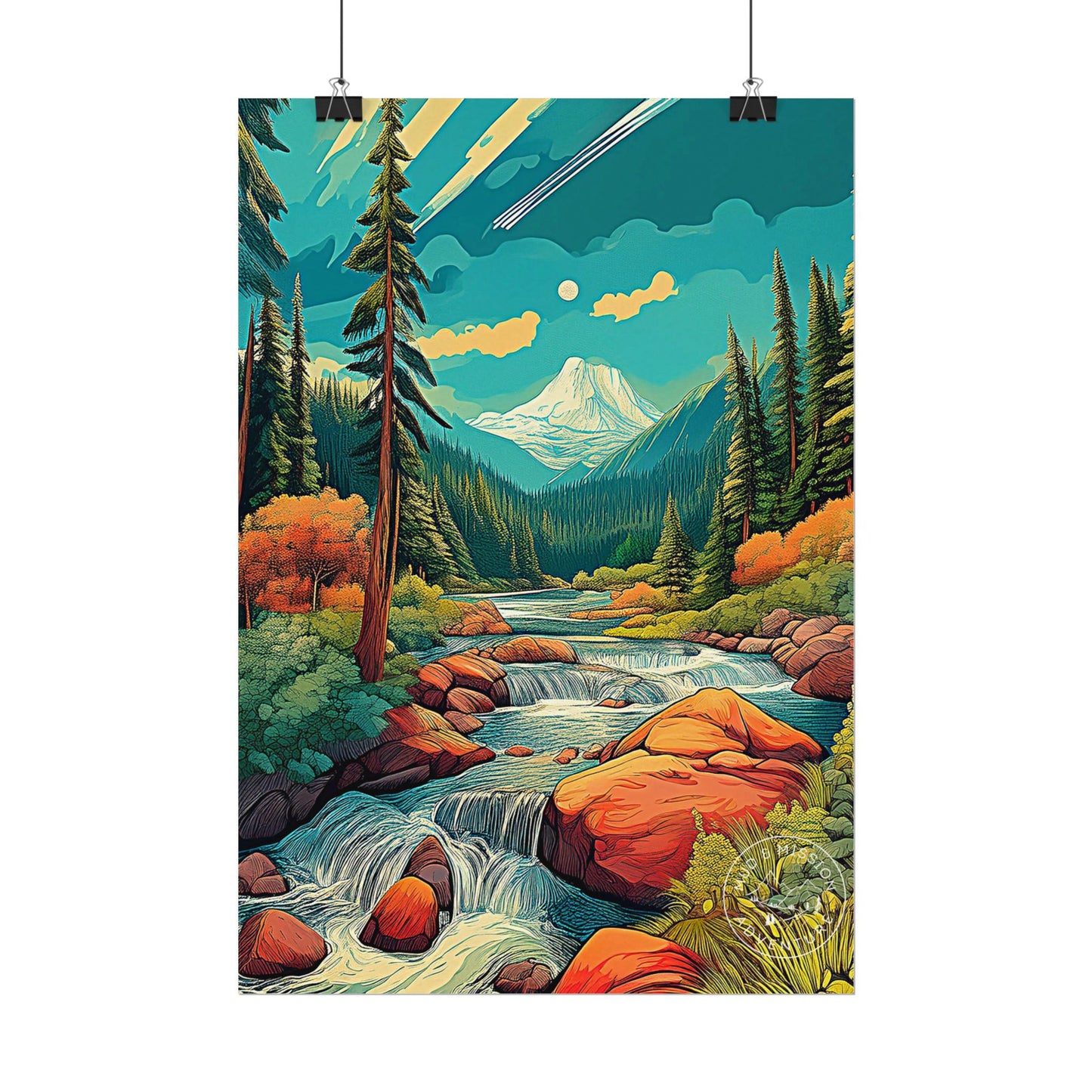 Mount Olympic National Park Matte Poster
