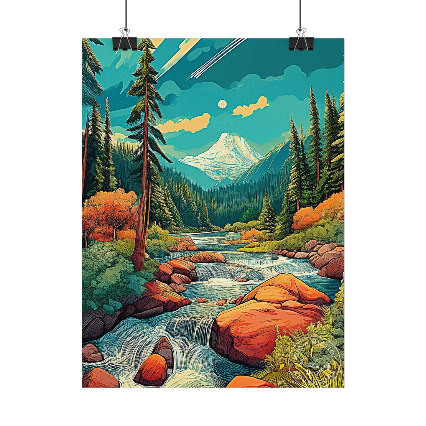 Mount Olympic National Park Matte Poster