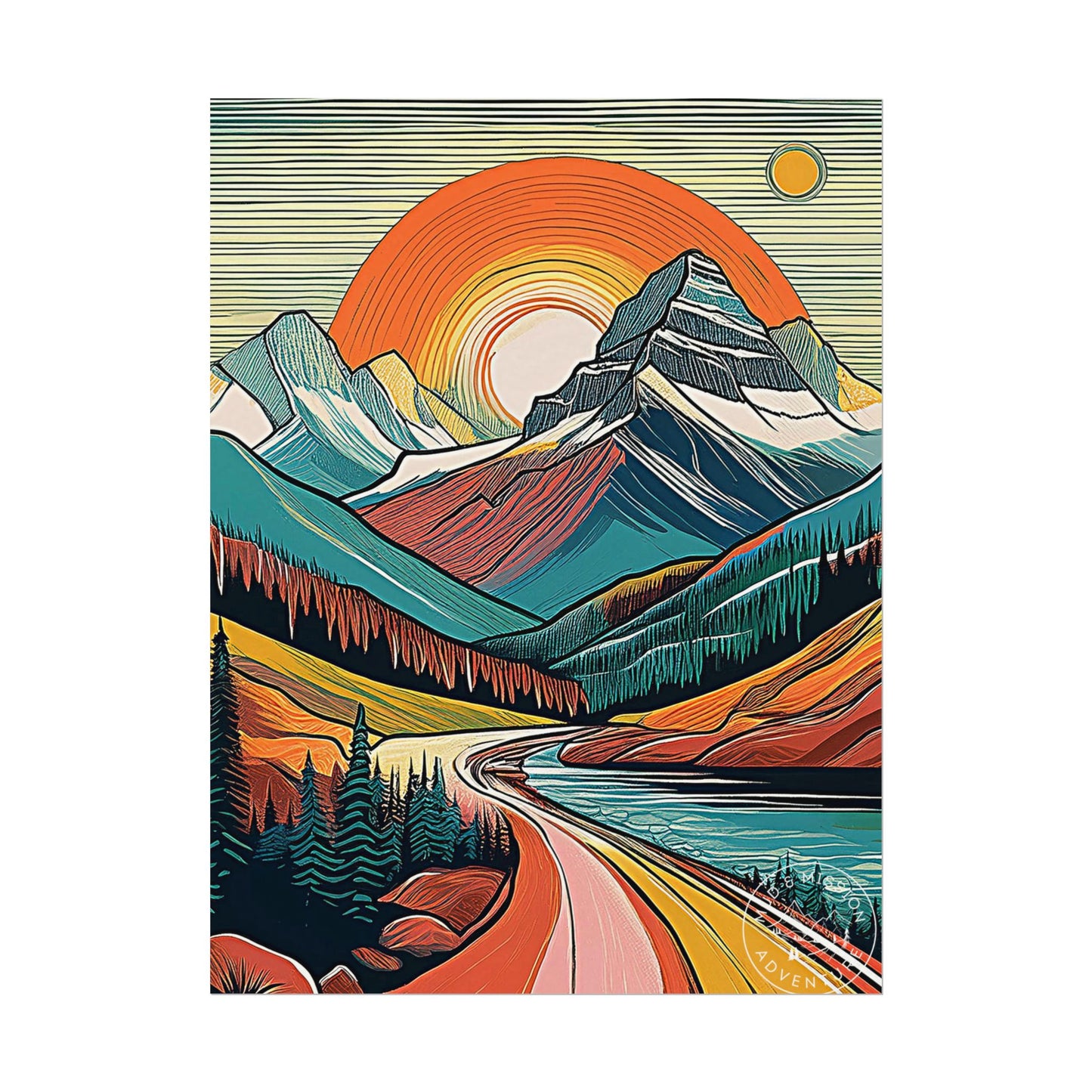 Glacier National Park Matte Poster