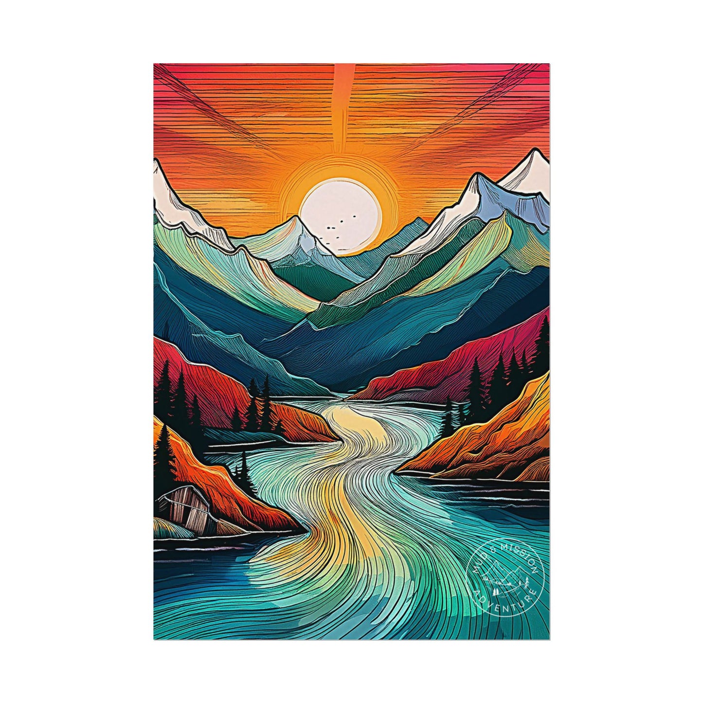 Kenai Fjords National Park Matte Poster