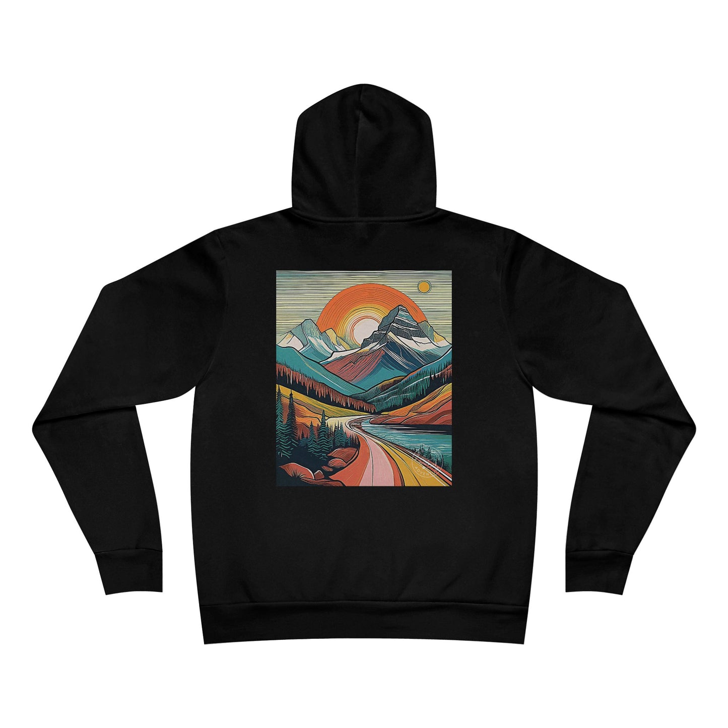 Glacier National Park Fleece Hoodie Fleece Hoodie
