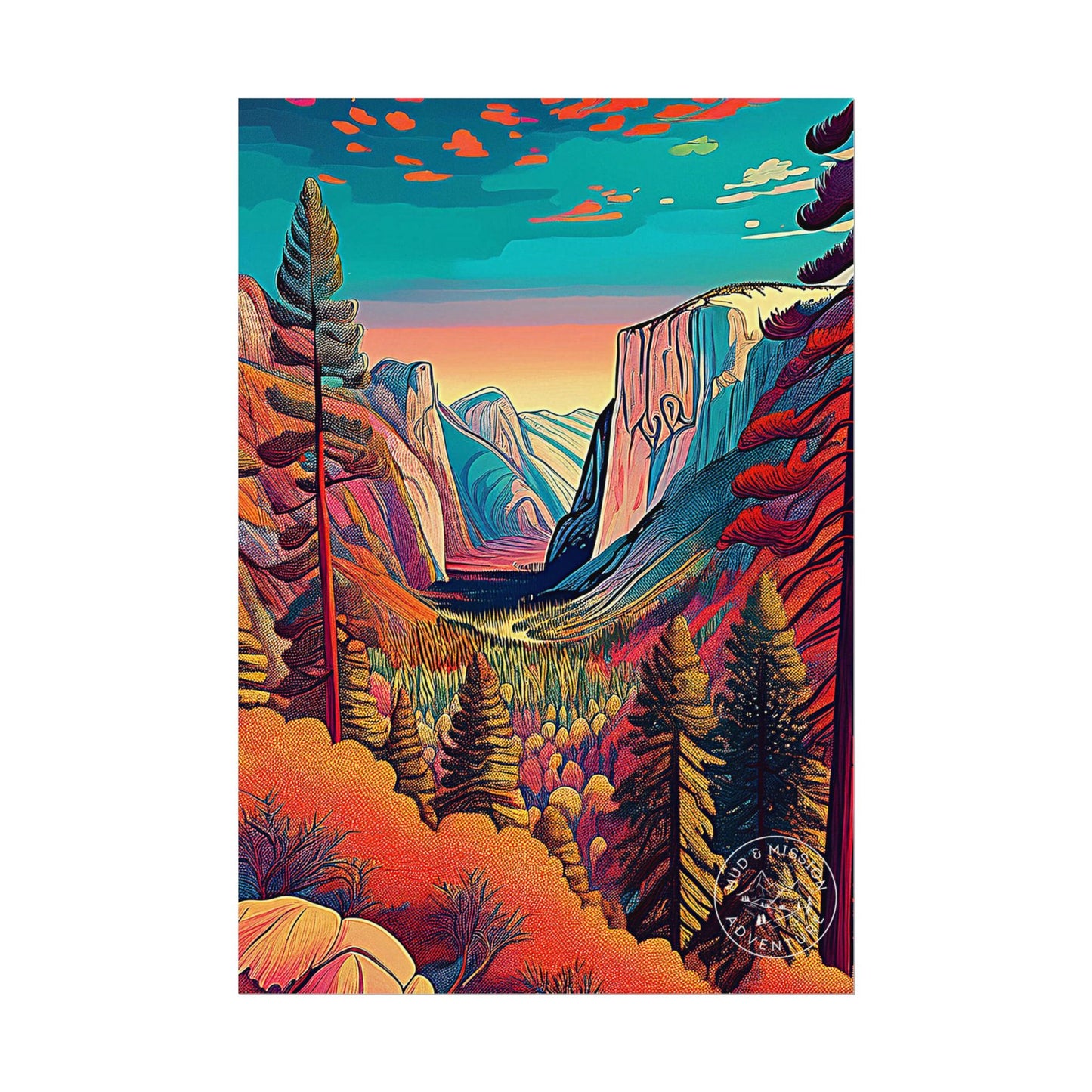 Yosemite National Park Matte Poster