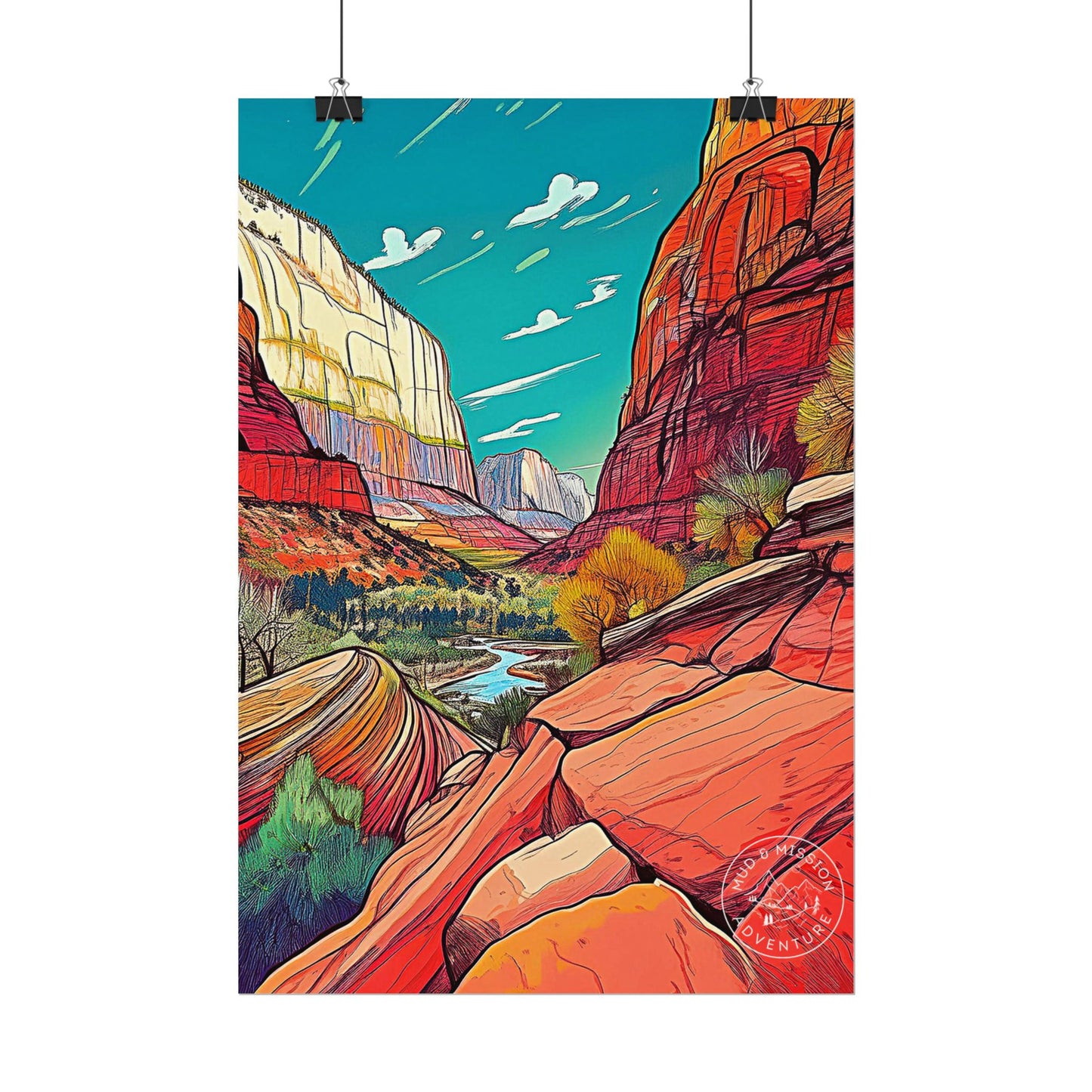 Zion National Park Matte Poster