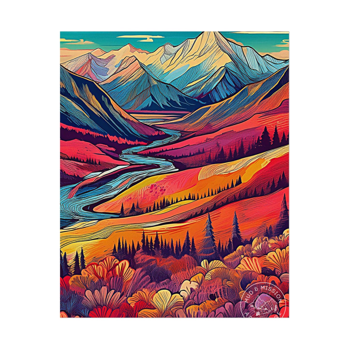 Denali National Park Matte Poster