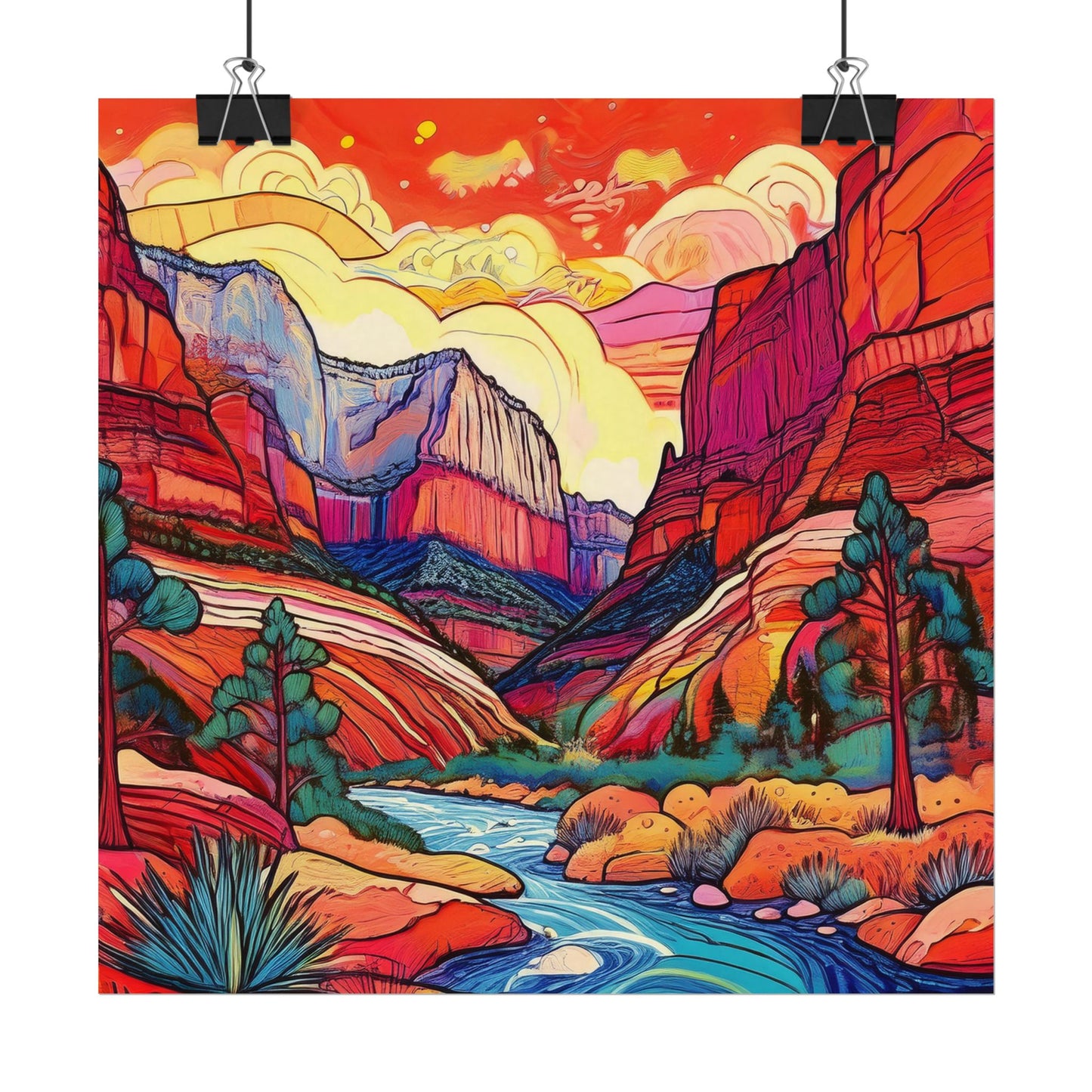 Zion National Park Matte Poster