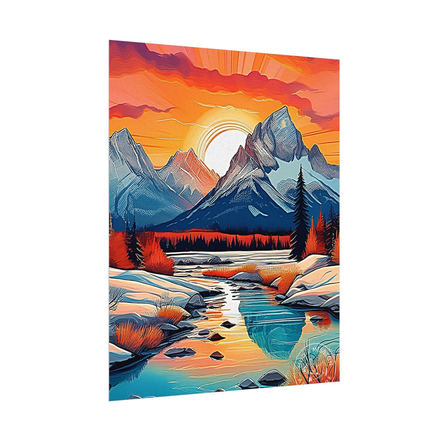 Grand Tetons National Park Matte Poster