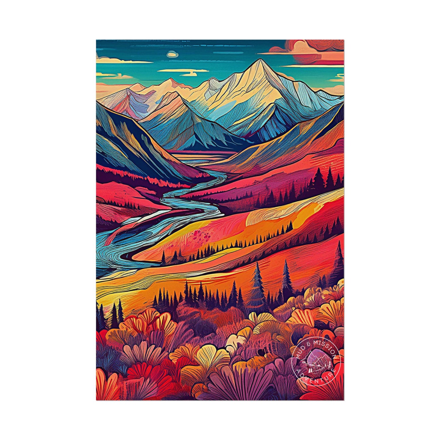 Denali National Park Matte Poster
