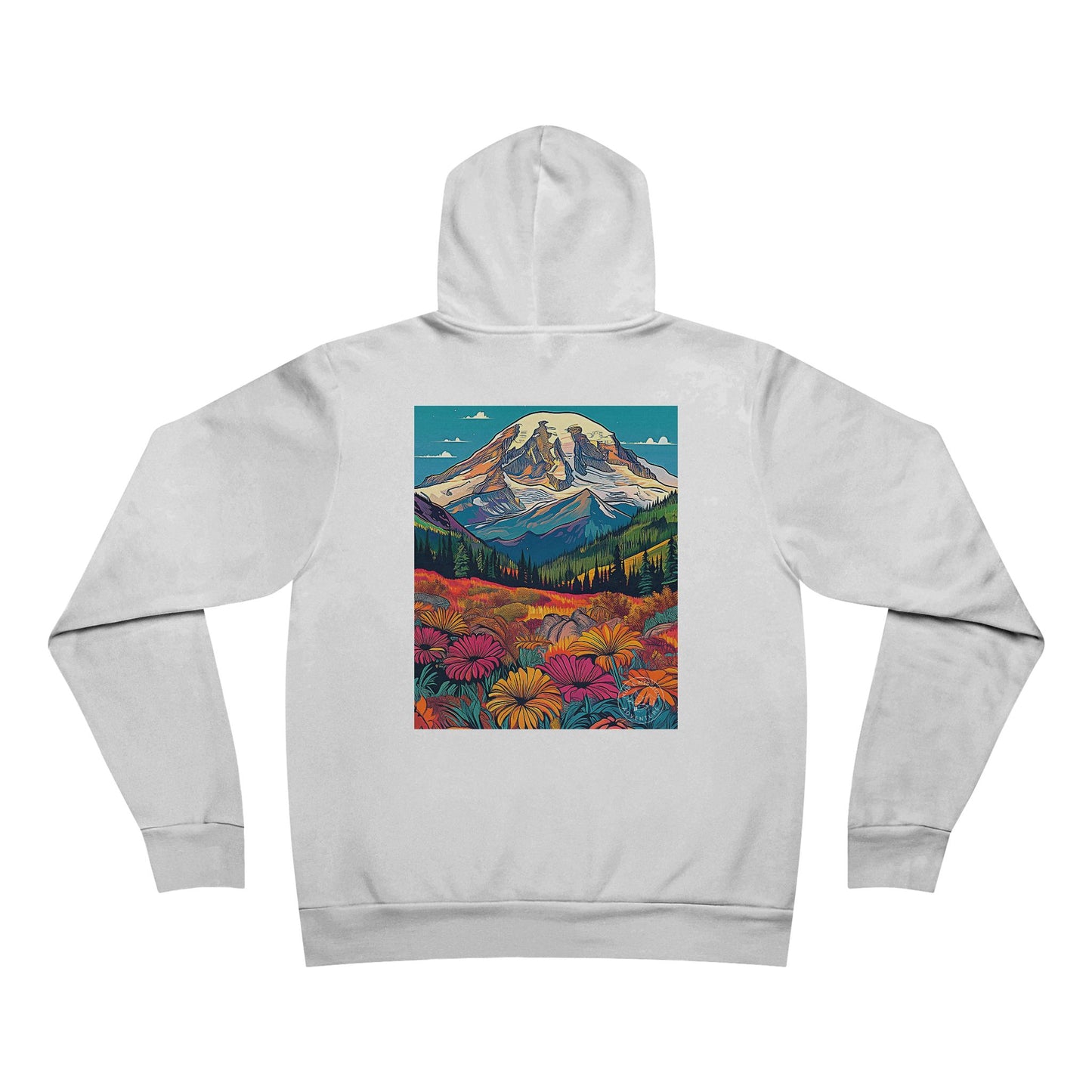 Mount Rainier National Park Fleece Hoodie