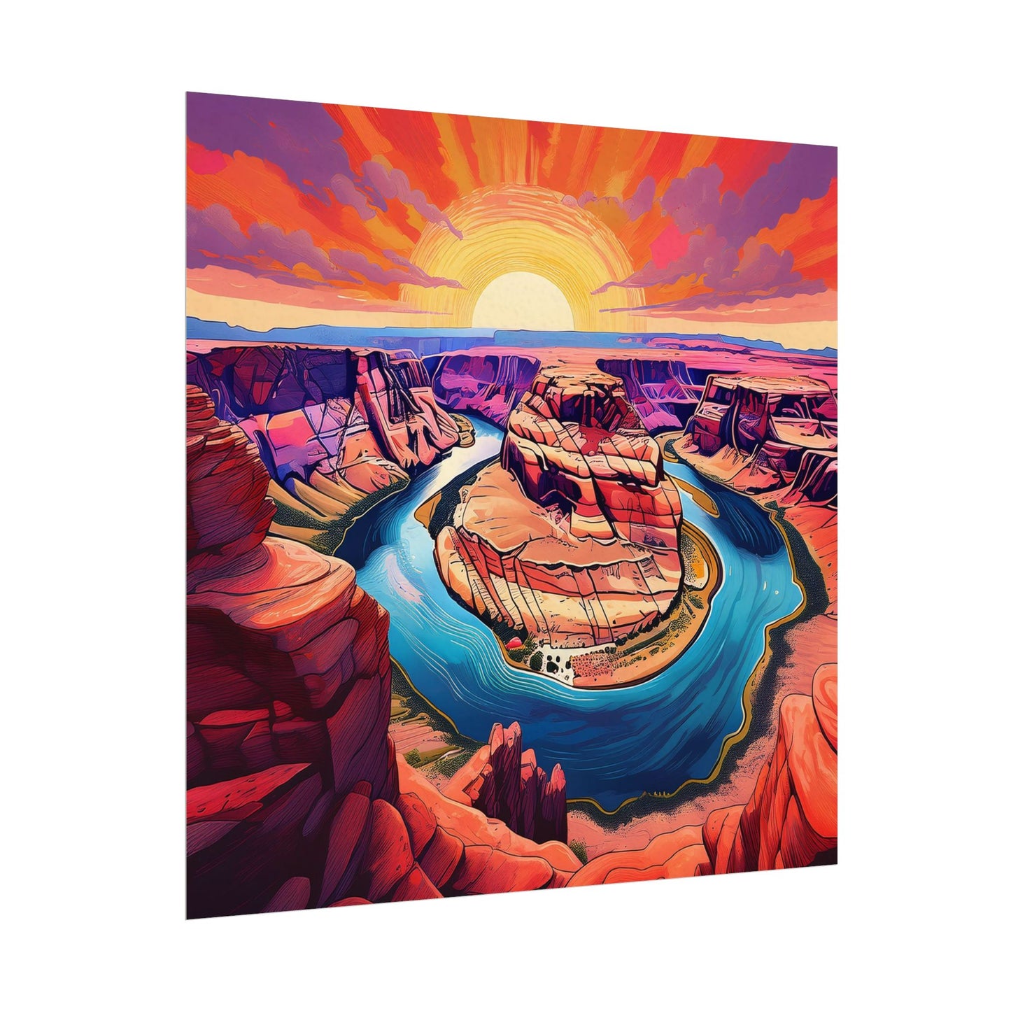 Horseshoe Bend Matte Poster