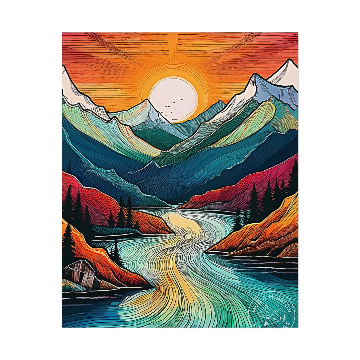 Kenai Fjords National Park Matte Poster