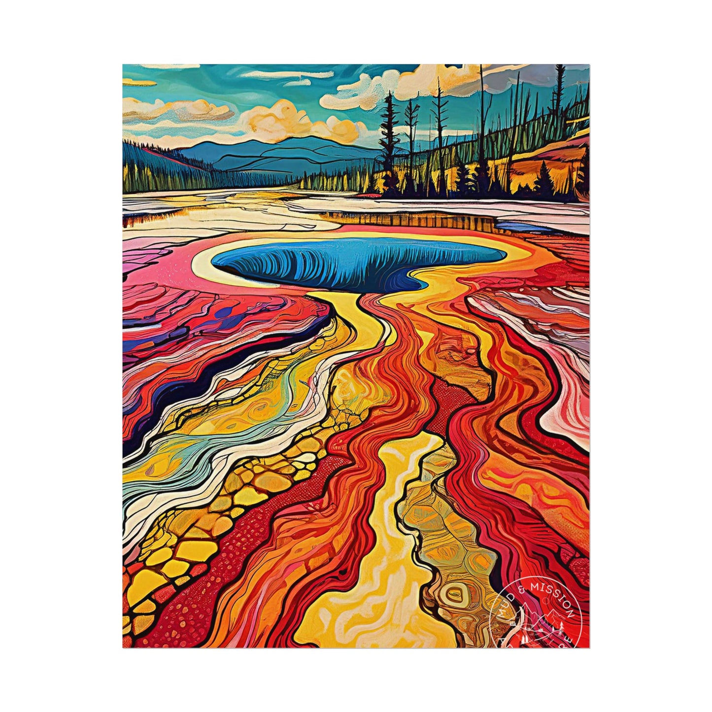 Yellowstone National Park Matte Poster