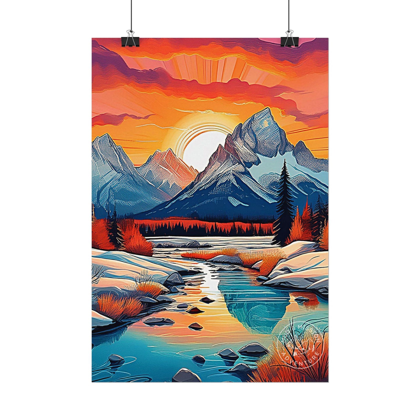 Grand Tetons National Park Matte Poster