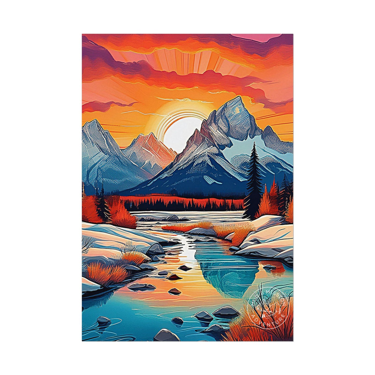 Grand Tetons National Park Matte Poster