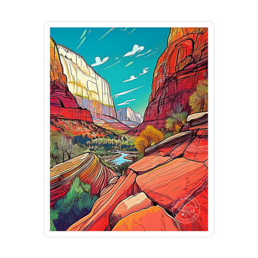 Zion National Park Vinyl Decal