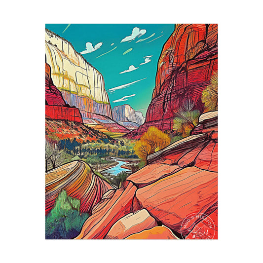 Zion National Park Matte Poster