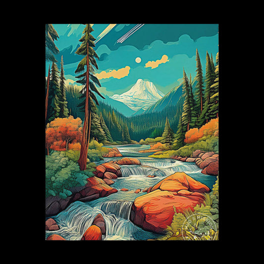 Mount Olympic National Park Matte Poster