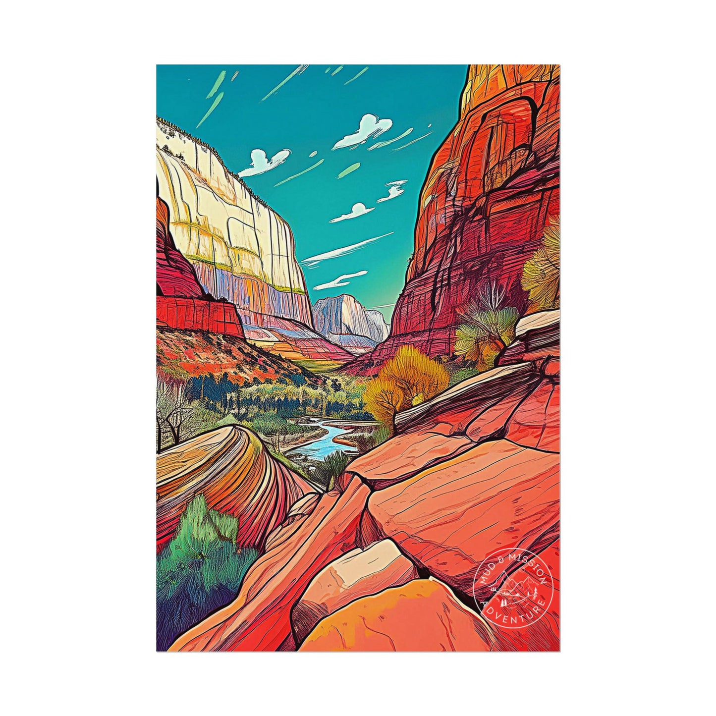 Zion National Park Matte Poster