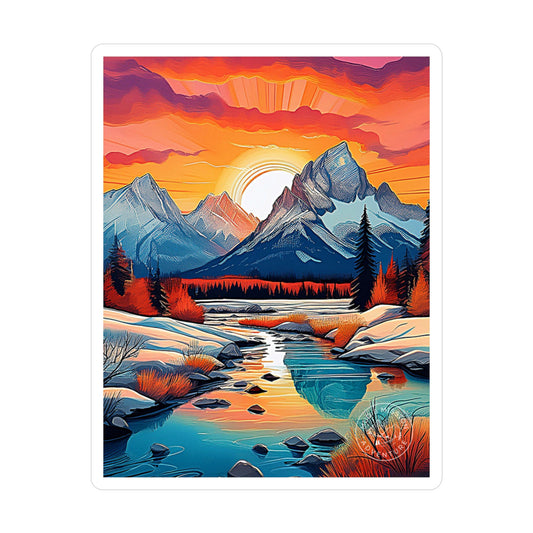 Grand Tetons National Park Vinyl Decal