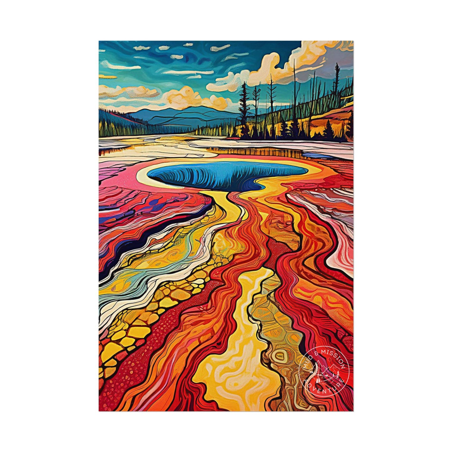 Yellowstone National Park Matte Poster