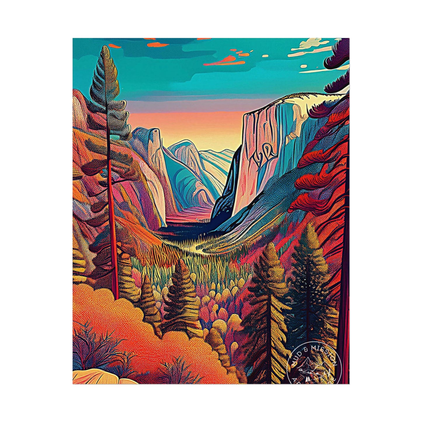 Yosemite National Park Matte Poster