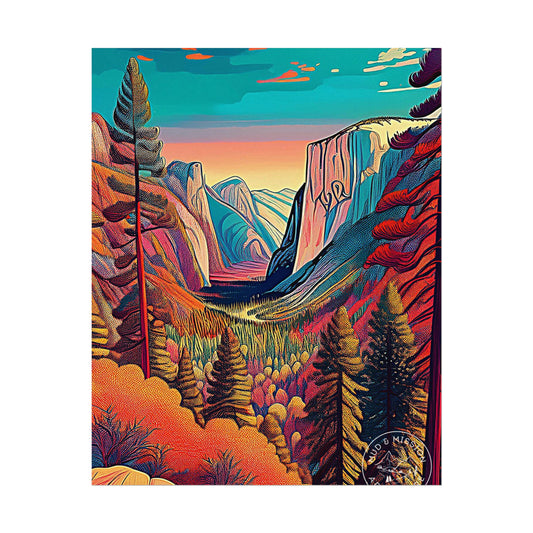 Yosemite National Park Matte Poster