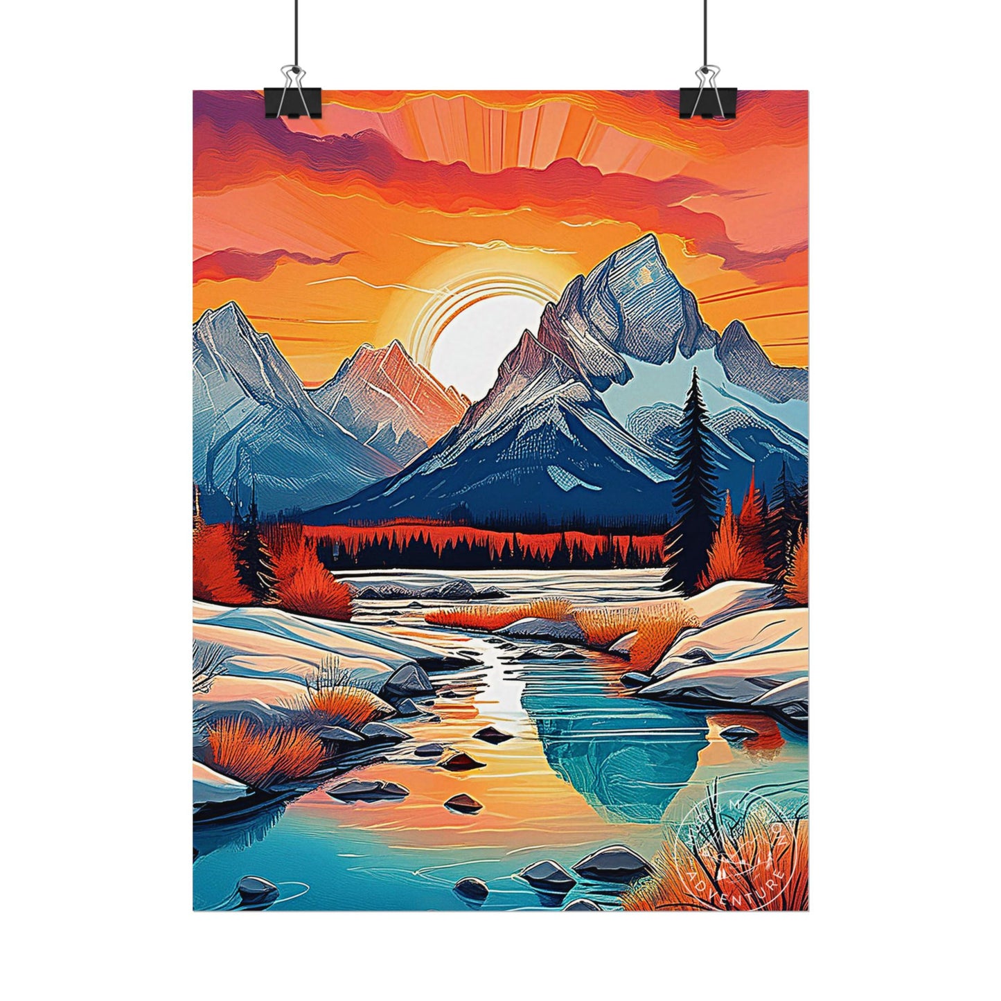 Grand Tetons National Park Matte Poster