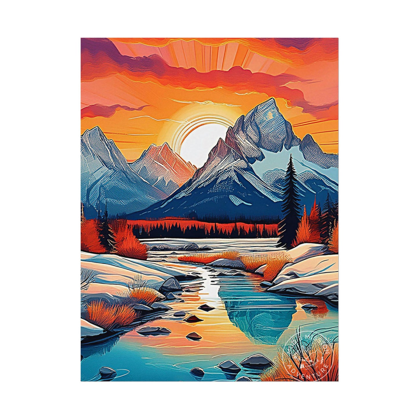 Grand Tetons National Park Matte Poster