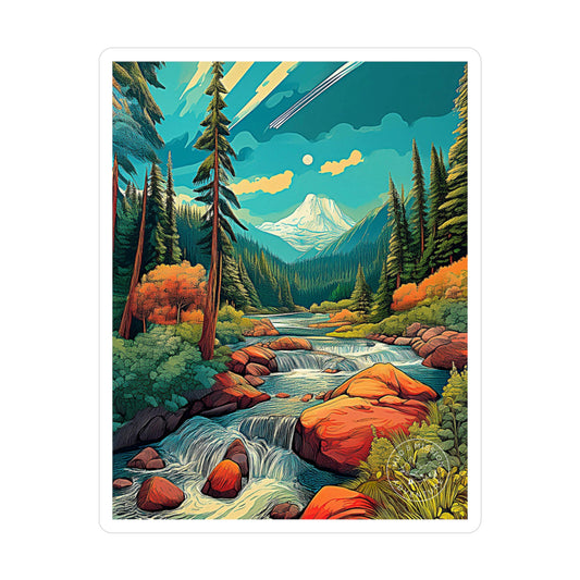 Mount Olympic National Park Vinyl Decal