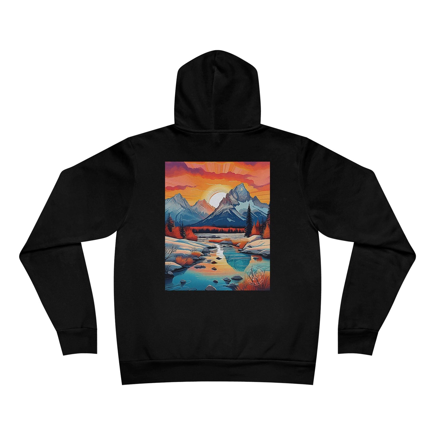Grand Teton National Park Fleece Hoodie