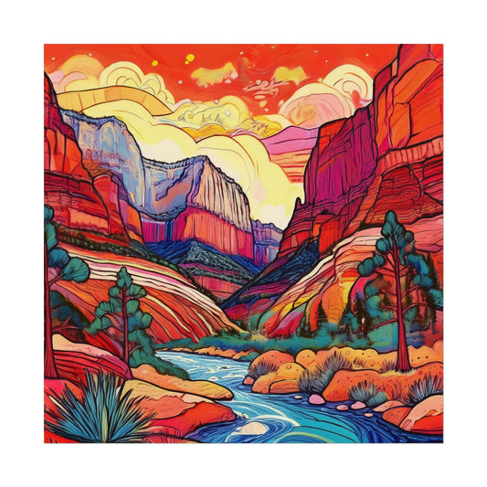 Zion National Park Matte Poster