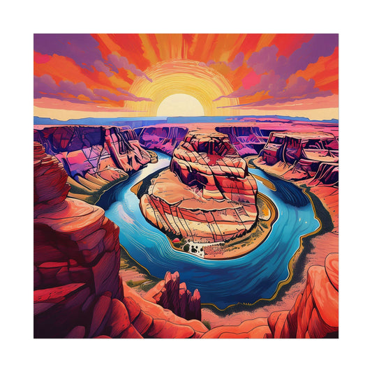 Horseshoe Bend Matte Poster