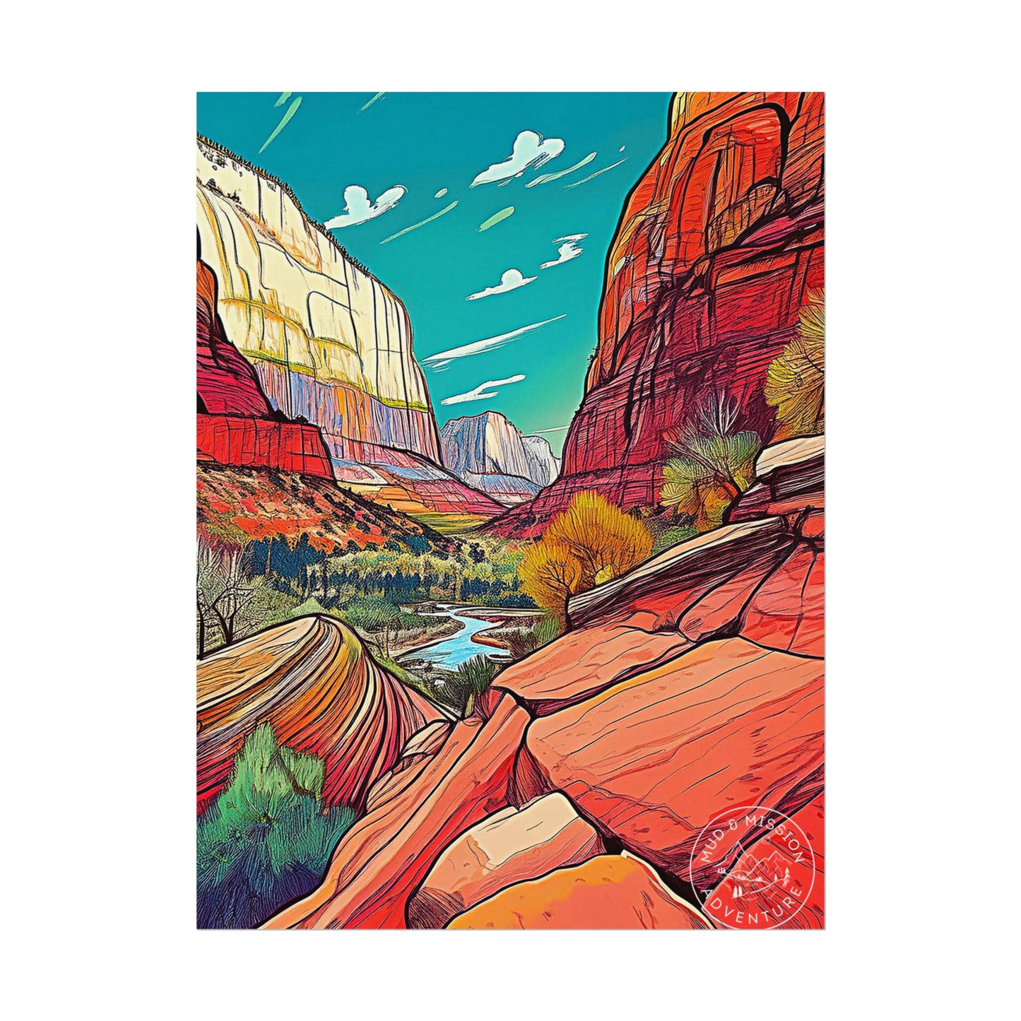 Zion National Park Matte Poster