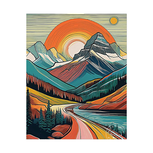 Glacier National Park Matte Poster