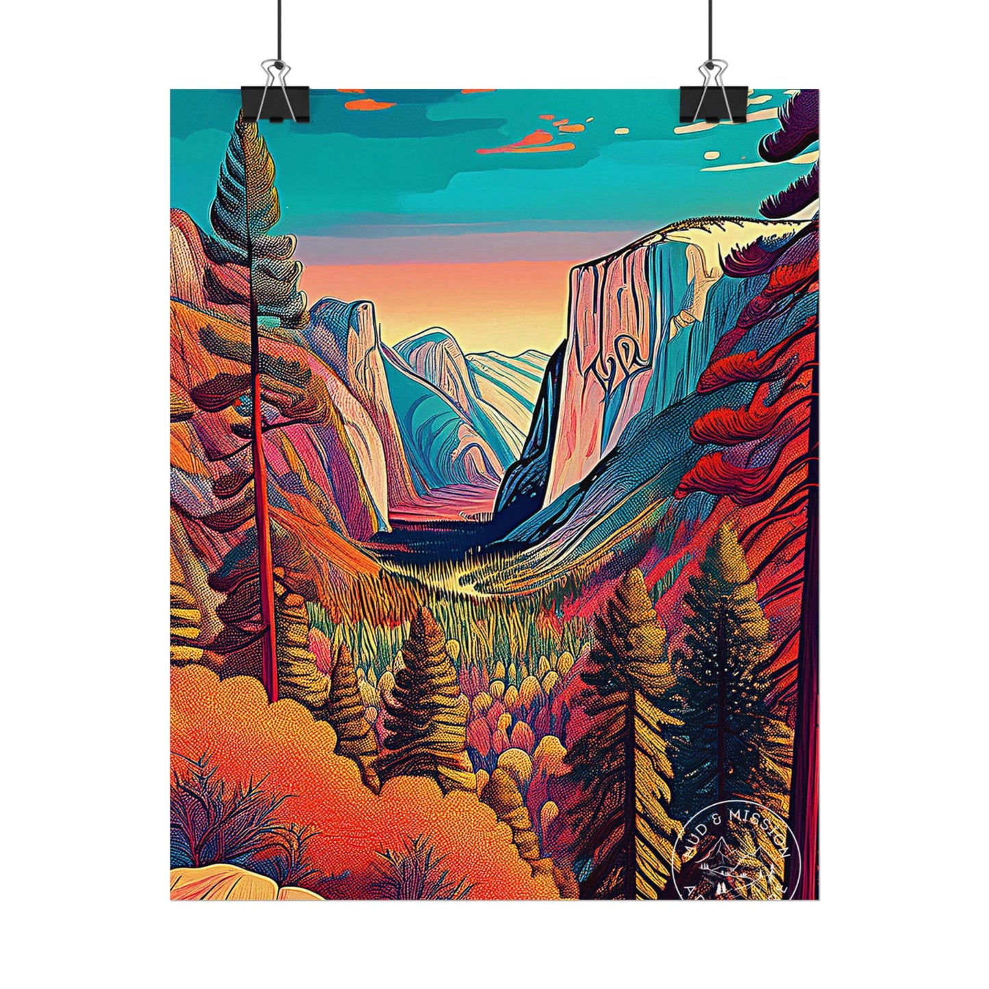 Yosemite National Park Matte Poster