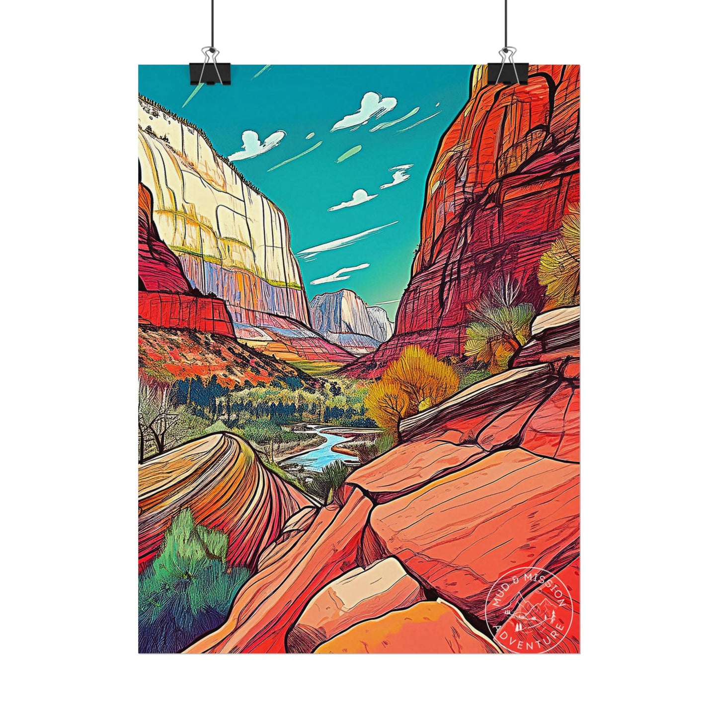 Zion National Park Matte Poster