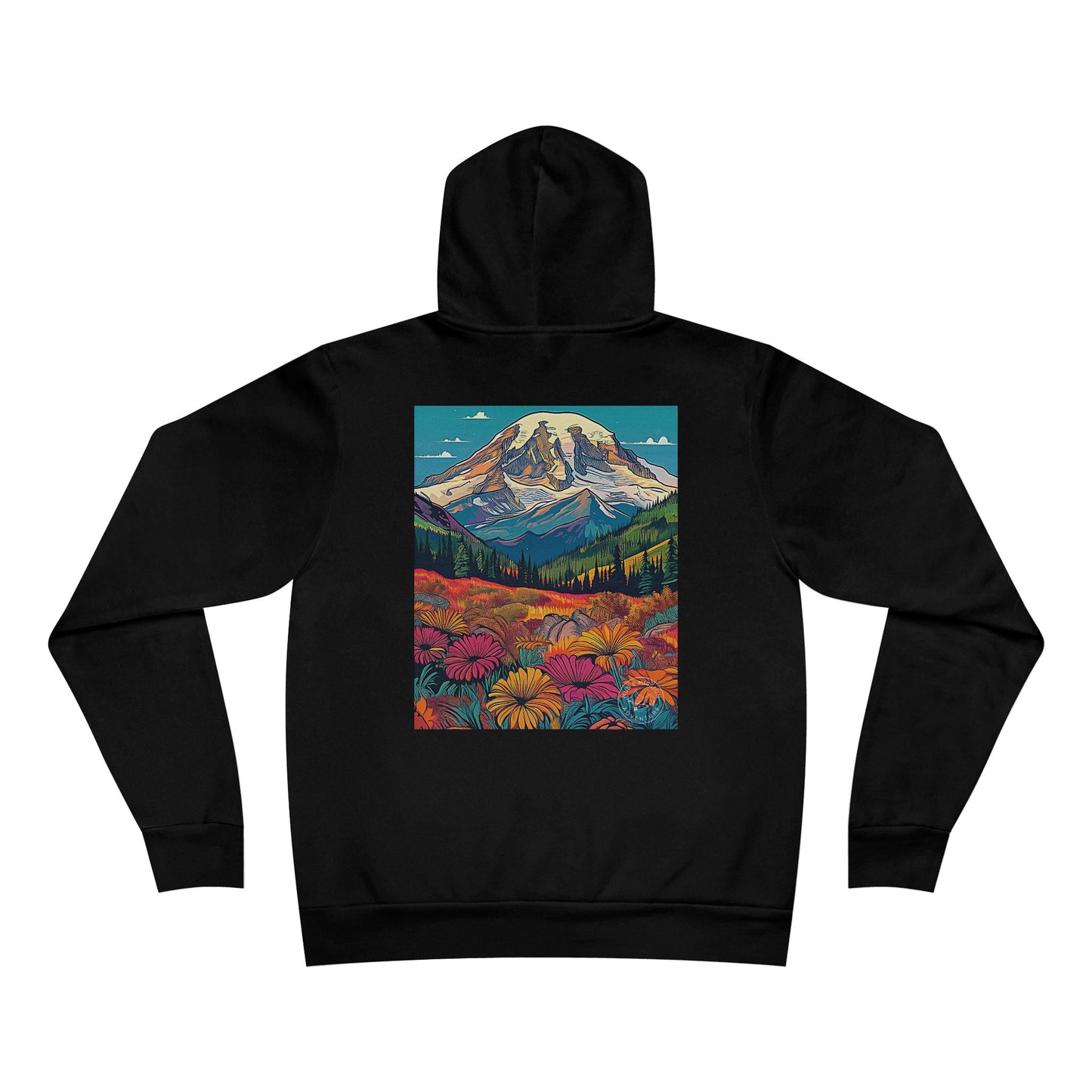 Mount Rainier National Park Fleece Hoodie